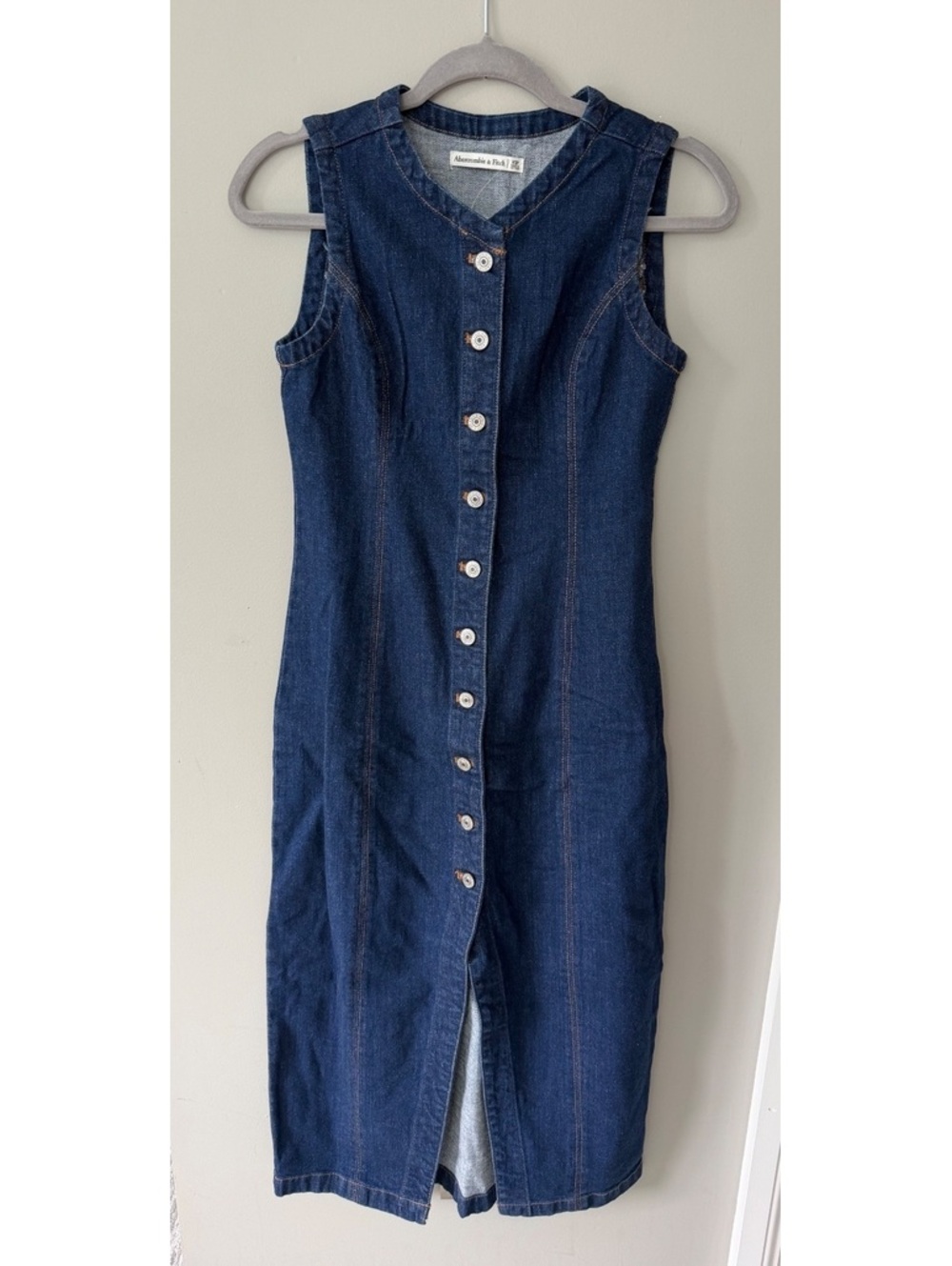 Abercrombie & Fitch Mara High Neck Vest Midi Dress